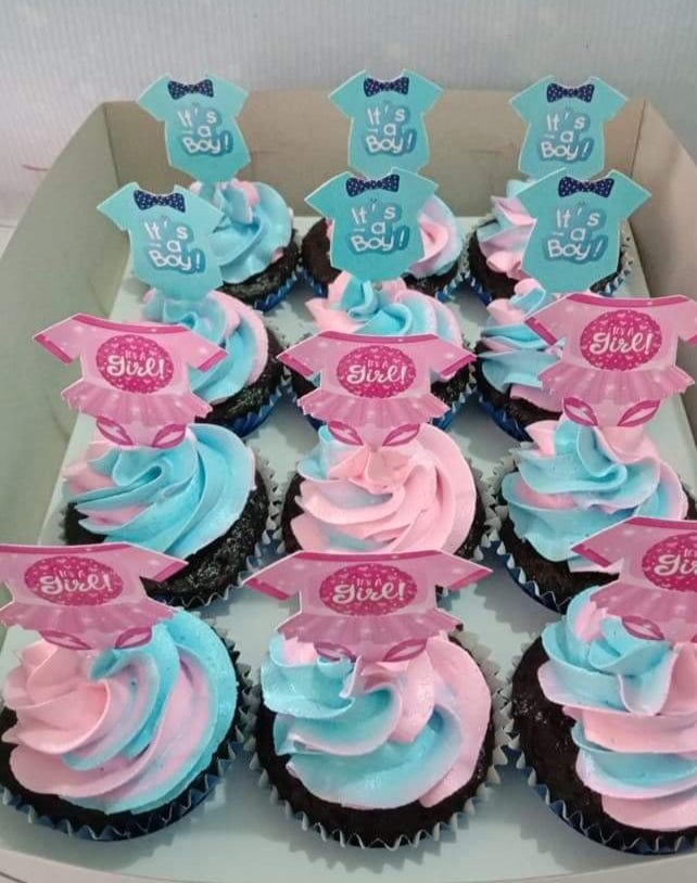 Gender Reveal Cupcakes 7501 Cakes and Memories