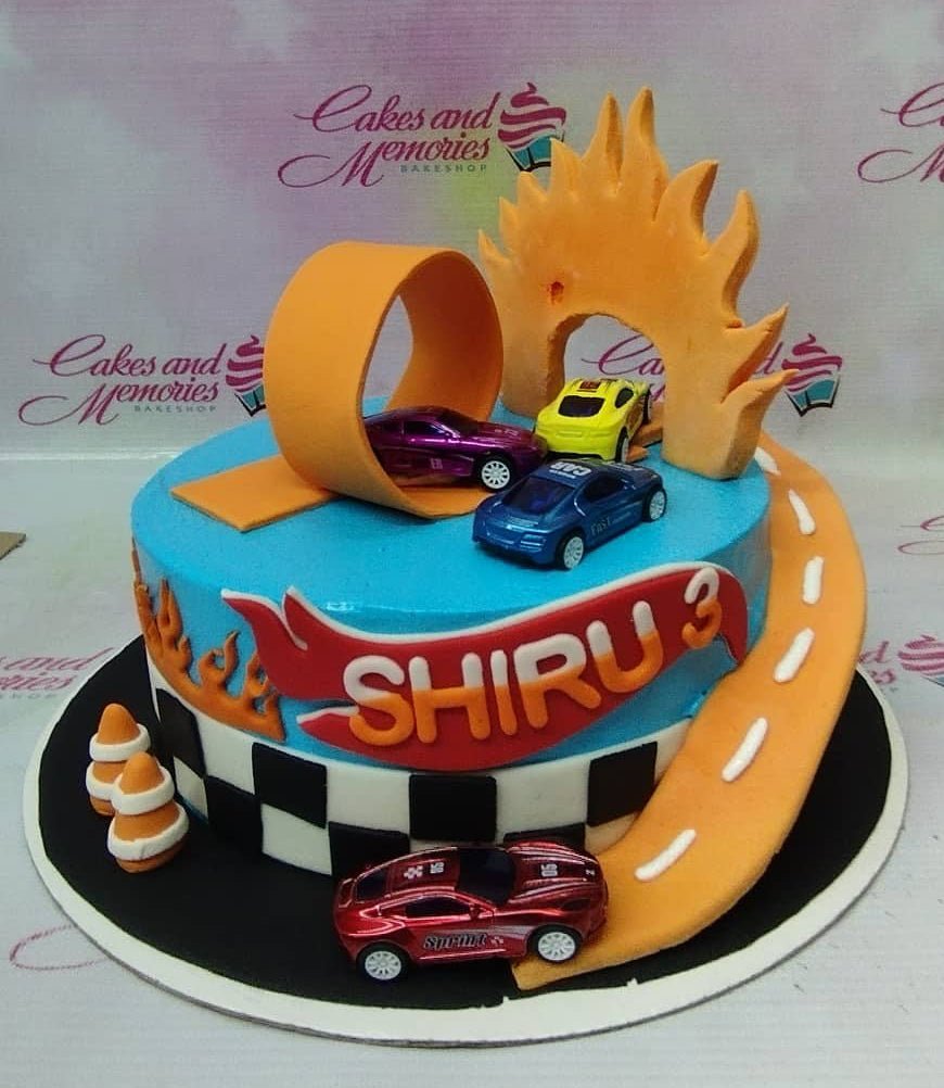 Hot Wheels theme racing track birthday cake.JPG (1 comment) Hi-Res 720p HD