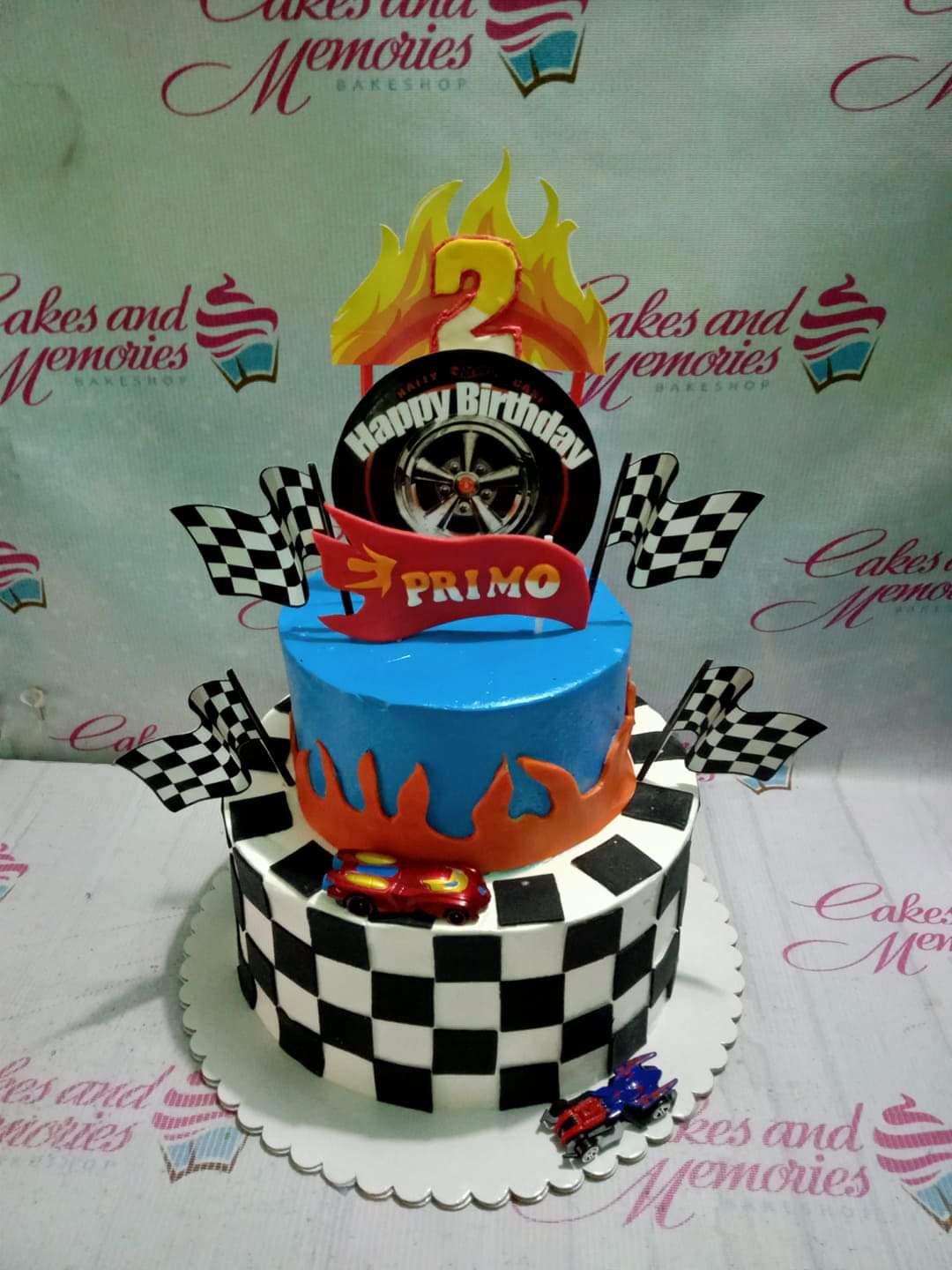 Hot Wheels Driven to Thrill Custom Photo Cake | Freedom Bakery