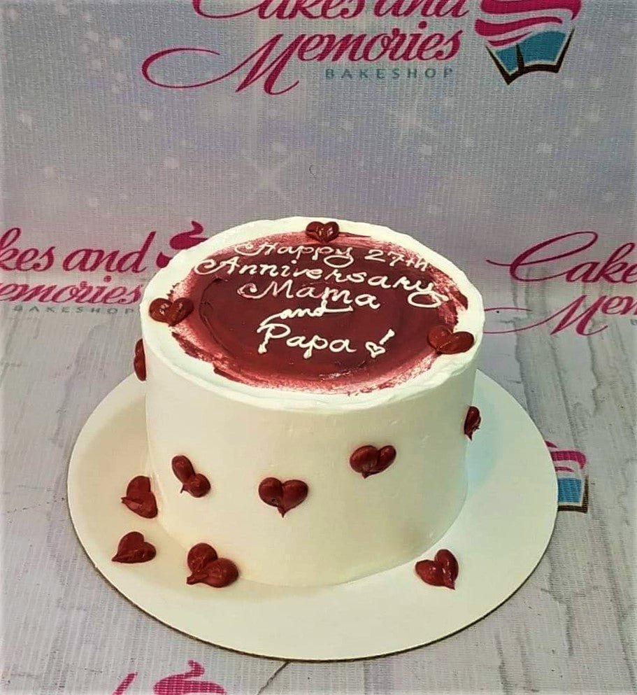 Discover 75+ 27th wedding anniversary cake best - awesomeenglish.edu.vn
