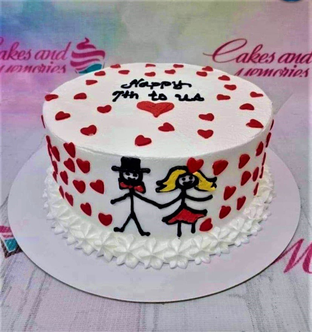 When you never got a wedding cake… You get the perfect 7th Anniversary... |  TikTok