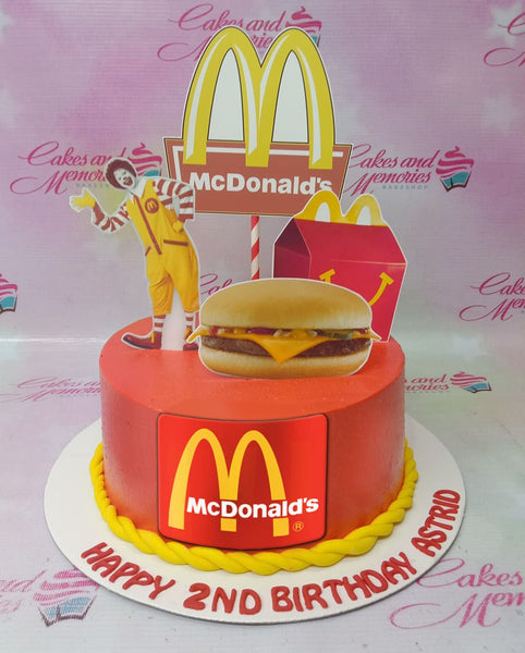 Sweet Dyeiz Cakes and Cupcakes - mcdonalds themed cake for 1500 pesos only.  #wenyismonthlycake | Facebook