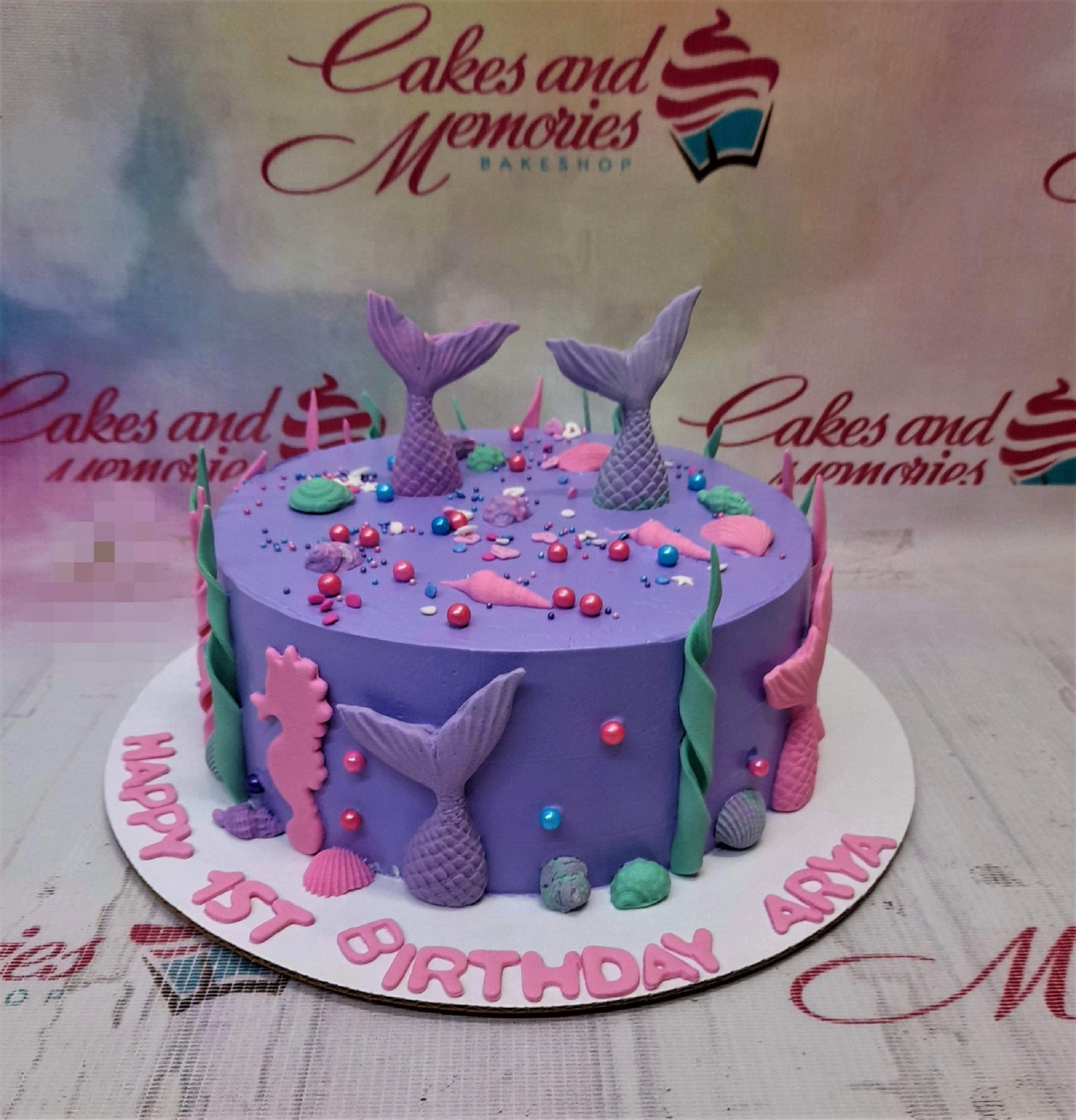 Mermaid Cake Toppers, Baby Shower Mermaid Cake Decorations in Pink, Te – C  T B