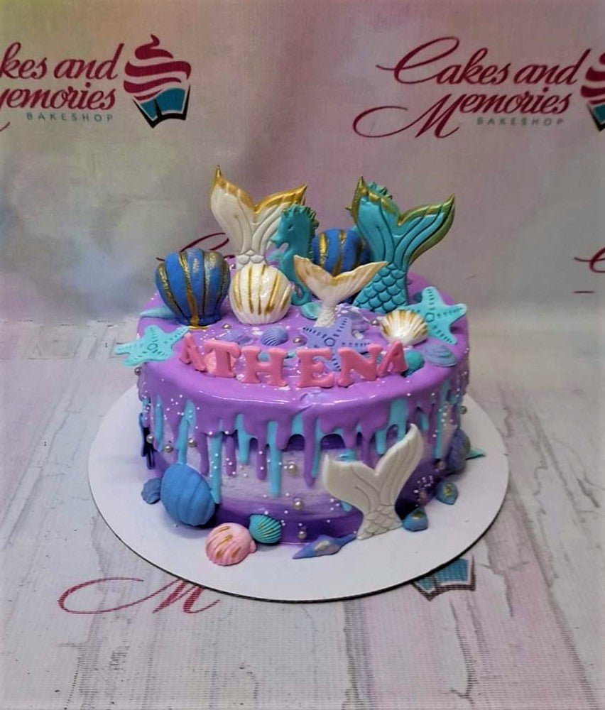 Lil' Delights - Under the Sea themed first birthday cake for lil'  Yaeshwaanth !! Eggless Chocolate cake with Butterscotch filling and  buttercream frosting with fondant accents. Can u guys see the baby