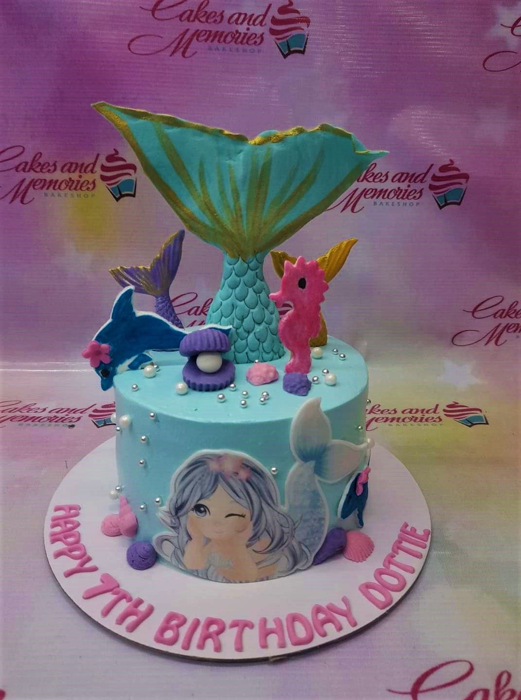 1 layer, 1layer, 1tier, Birthday Cakes, Customized Cakes, girls, Non Rush, NonRush,  Printout Topper, Sheet6