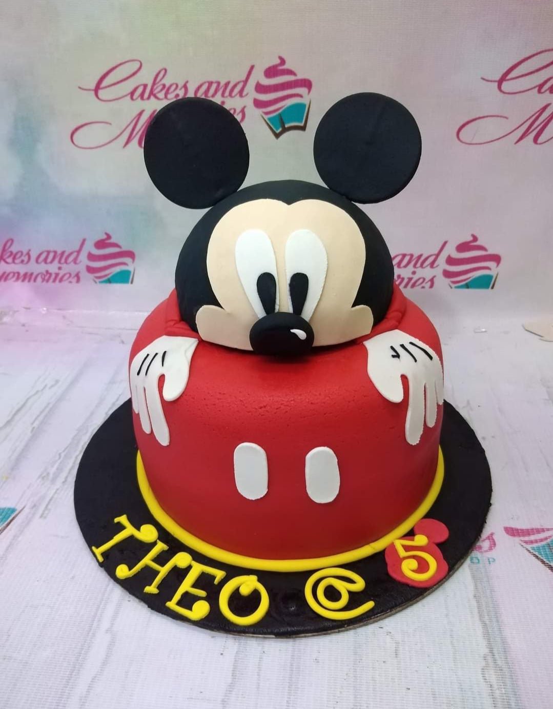 Mickey Cake for First Birthday