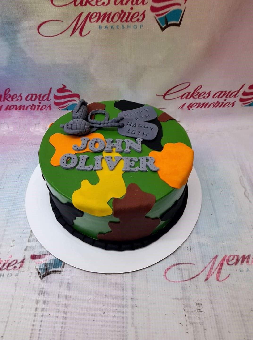 1 layer, 1 tier, 1layer, 1tier, Army, Birthday Cakes, camouflage, Customized Cakes, Non Rush, NonRush,  Sheet3, Soldiers, sundalo