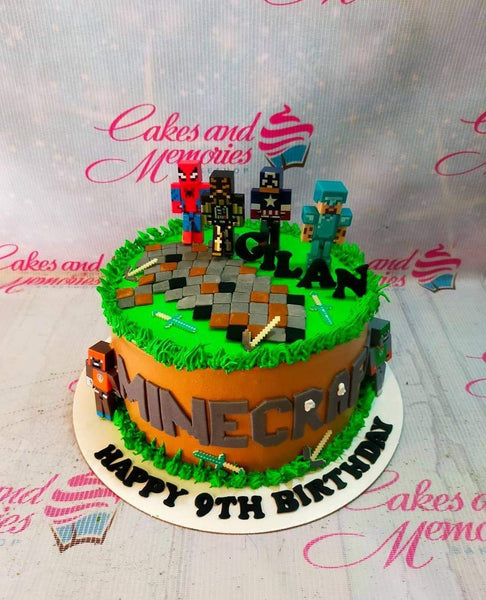 Minecraft Cake | Minecraft cake, Easy minecraft cake, Minecraft birthday  cake