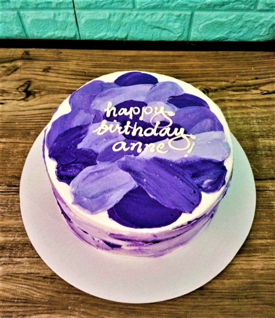 Creative and Designer Purple Birthday Cakes With Name Edit