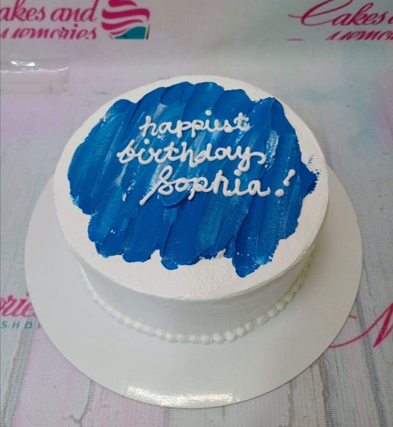 Korean Minimalist Cake Ice Cream Cake| Blue Cake Simple Yet Elegant –  Kindori Moments Sdn Bhd (796564-U)