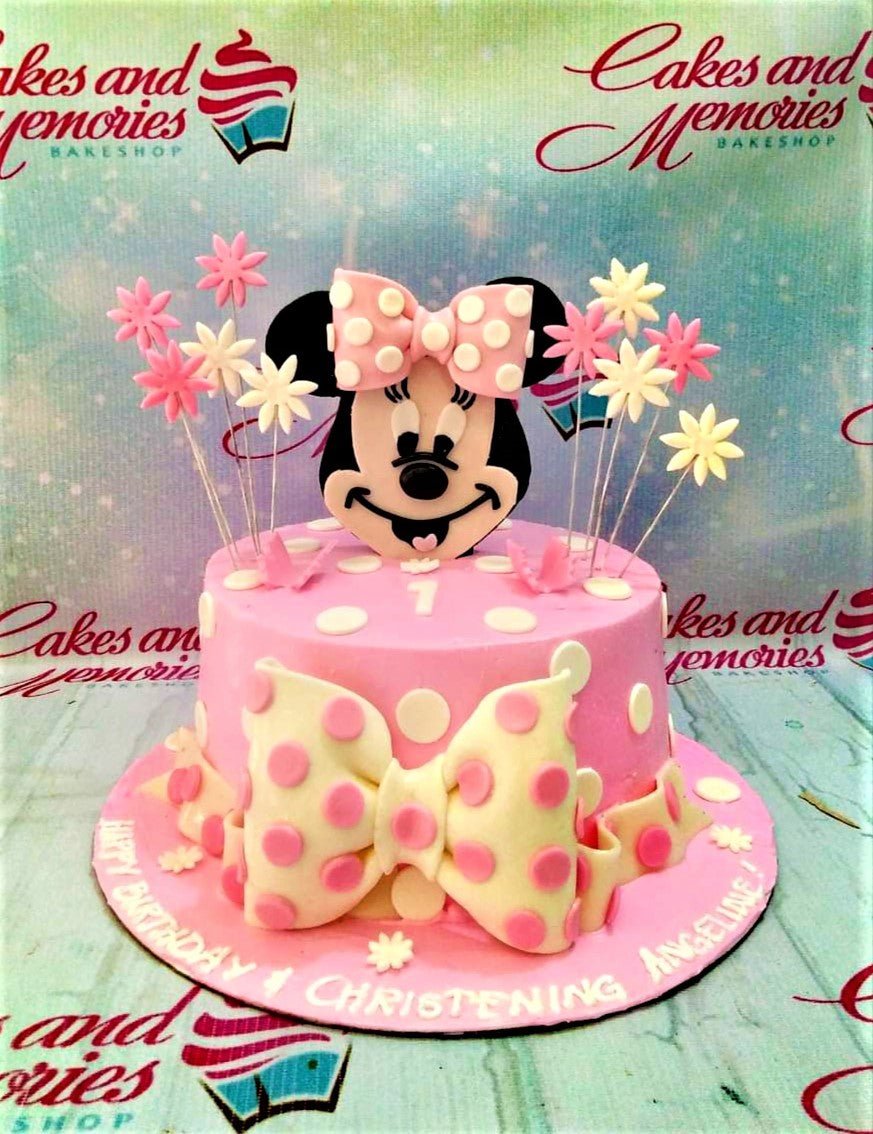 Minnie Mouse Bow Cake – Black & Brown Bakers