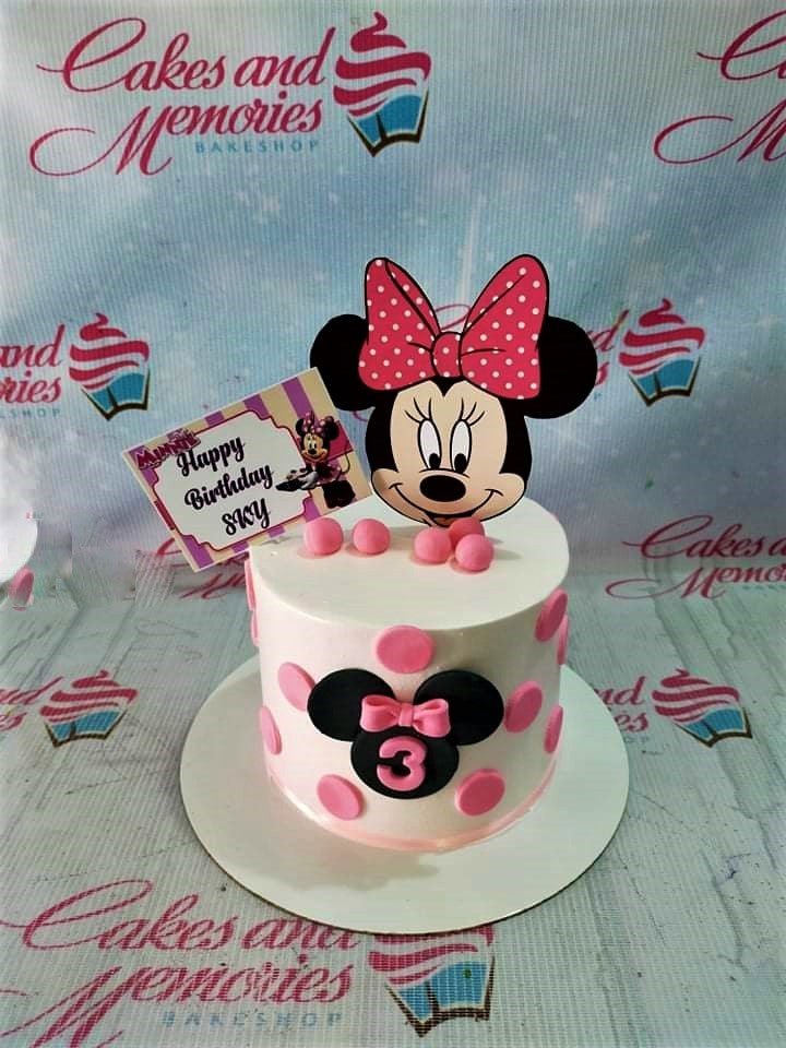 Luvish Creation Minnie Mouse Cake Topper, 3D Cake Topper with Name and Age  , Disney Theme Cake Topper (Design 3) : Amazon.in: Toys & Games