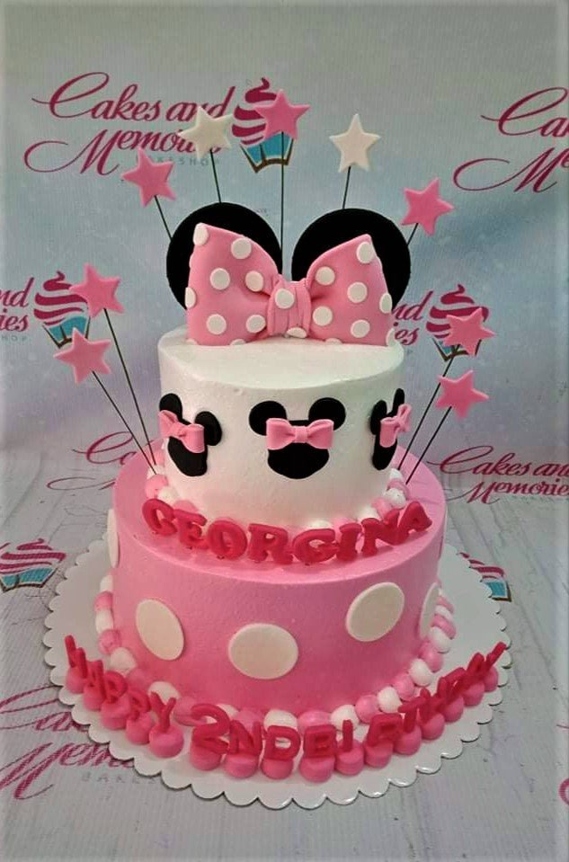 Minnie Mouse Paris Cake - Lets Bake