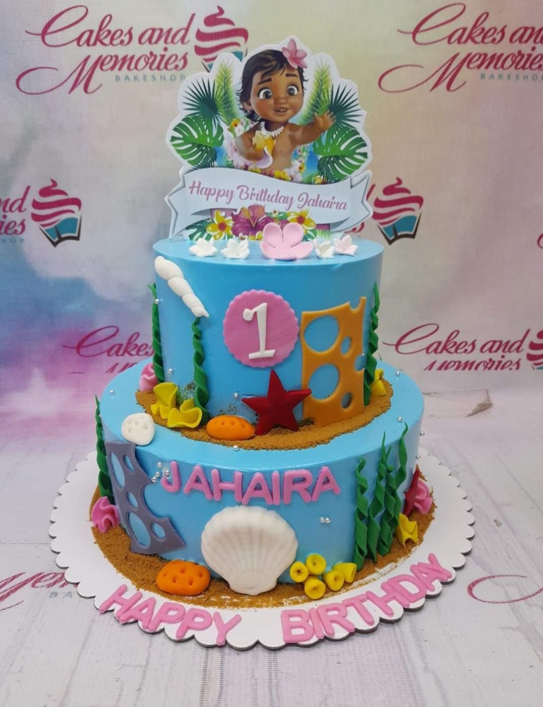 Moana inspired buttercream cake! This is not my design, I'm not sure who  the cake artist is but th… | Moana birthday party cake, Moana birthday,  Birthday party cake