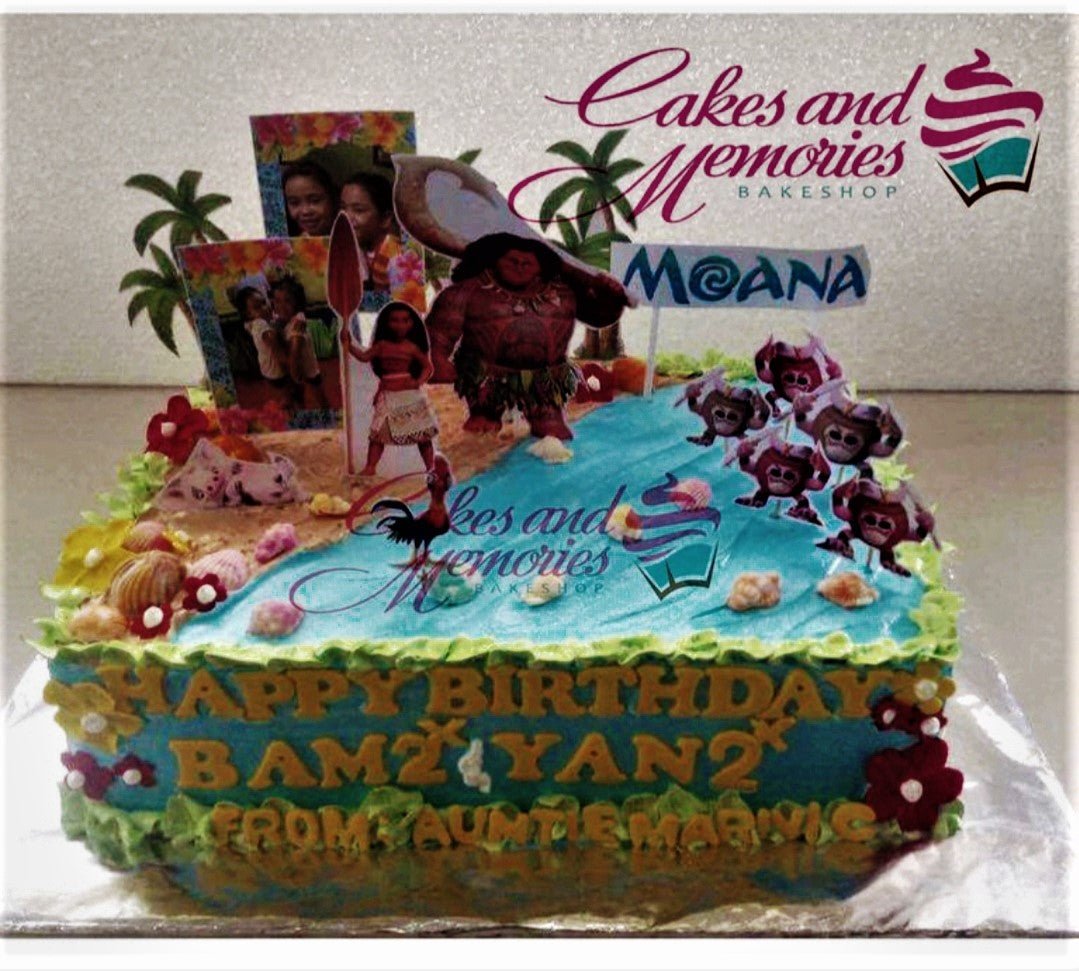 The Sunshine Girls and Moana Cake - Decorated Cake by - CakesDecor