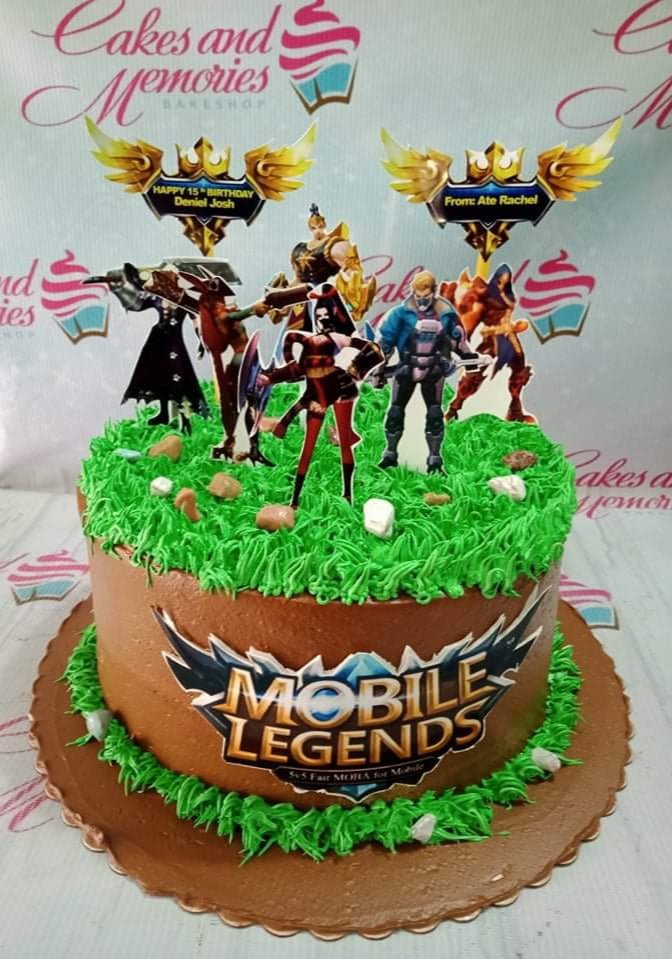 Pinterest Mobile Legends Cake | No Piping Tips needed Super easy! - YouTube