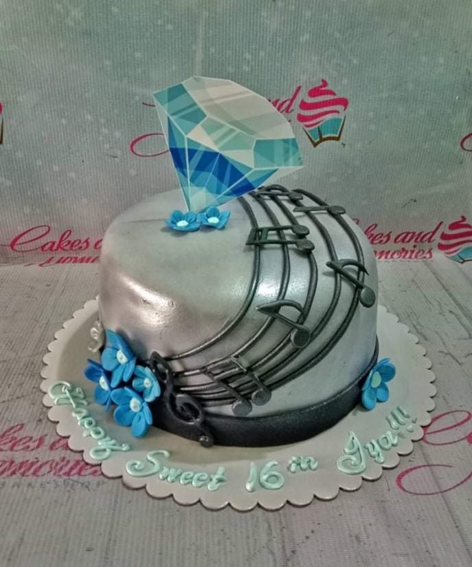 diamond cake | Tumblr | Diamond cake, Cookie cake birthday, Diamond party