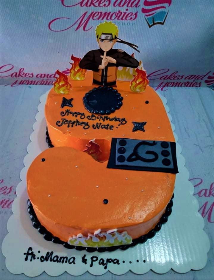 Naruto cake | Anime cake, Naruto birthday, Marvel cake
