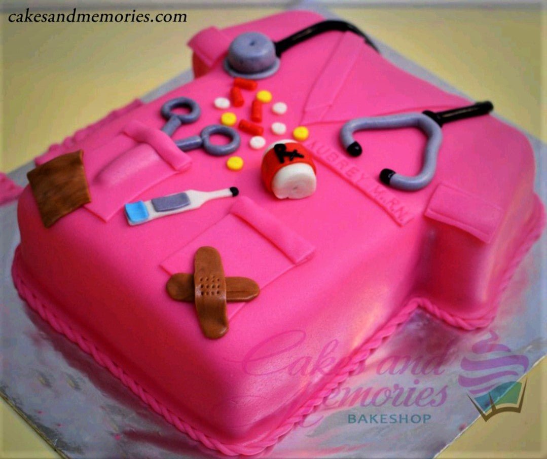 Mother's Day Nurse's Day Baking Cake Topper Decoration Angel Medicine Box  Receiver Female Nurse Girl Birthday Dessert Plugin In