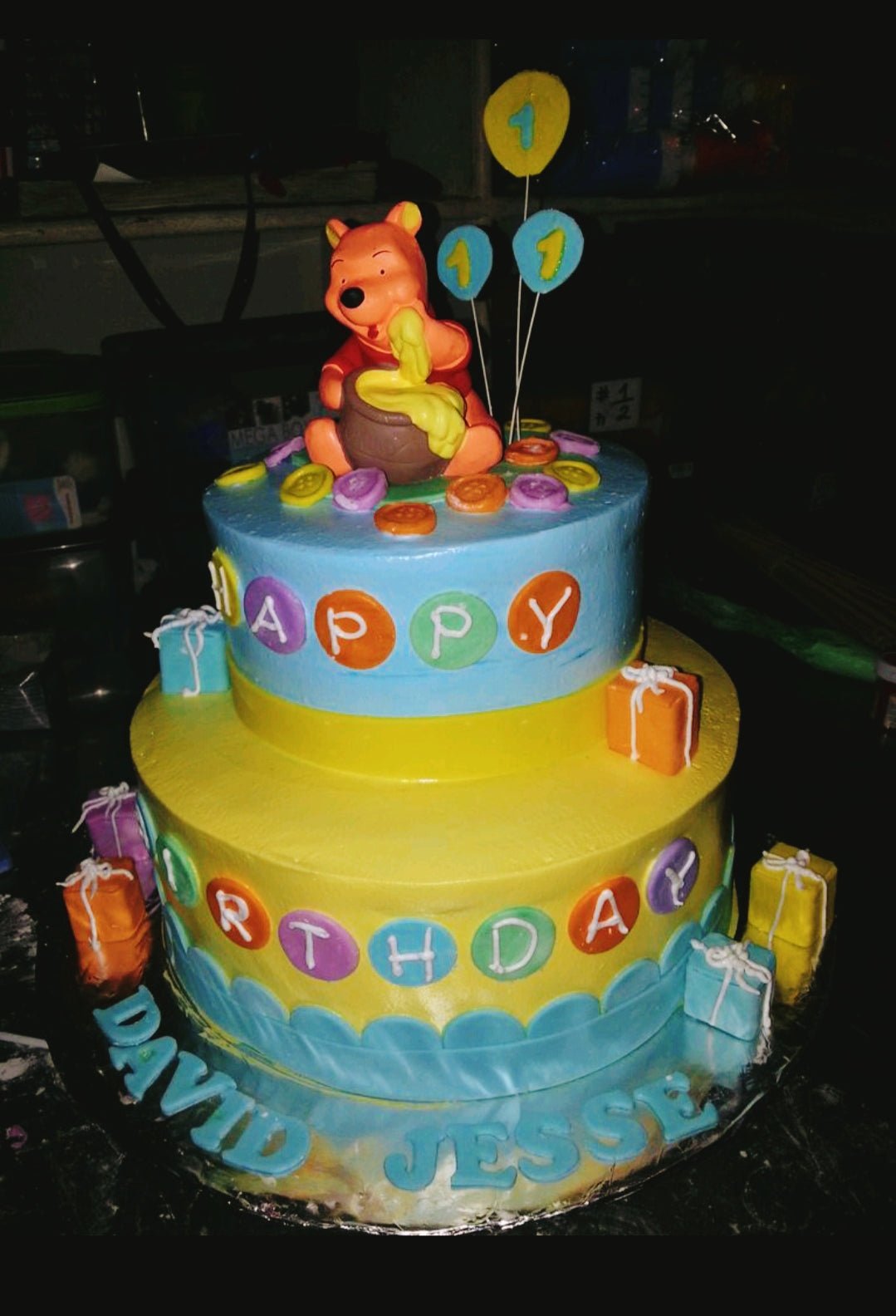 2 layers, 2 tier, 2 tiers, 2layer, 2tier, baby, Bear, Birthday Cakes, Customized Cakes, double layer, Non Rush, NonRush, NORMALdelivery, Sheet3, Tigger, tv show, Winnie the Pooh