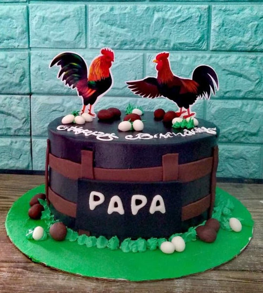 Chicken Birthday Cake Ideas Images (Pictures) | Farm birthday cakes, Easter  cakes, Farm cake