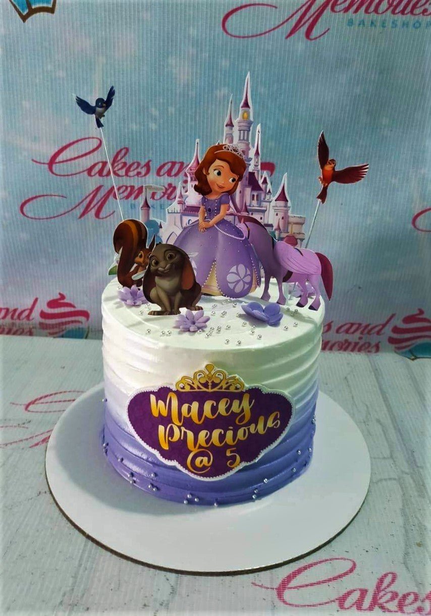 Princess Sophia birthday cake | Princess cake, Princess sofia cake, 35th  birthday cakes