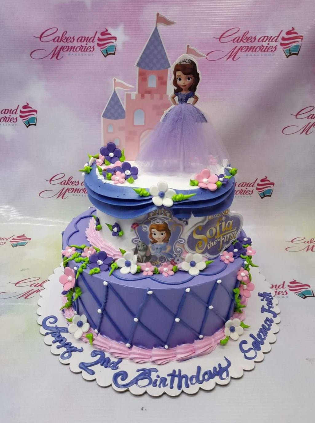 Princess Sofia | Sofia cake, Sofia the first birthday cake, Princess sofia  birthday cake