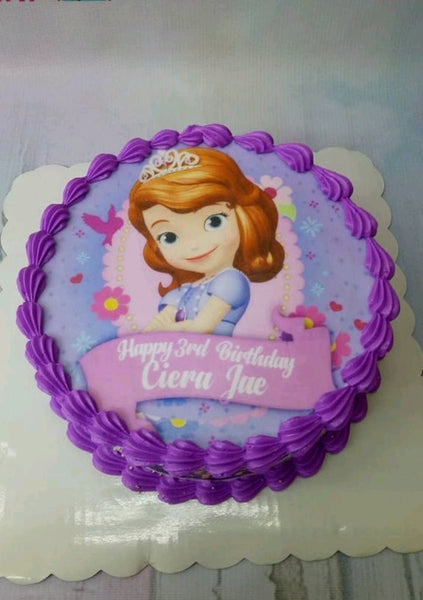 The Making of a Sofia the First Cake – Grated Nutmeg