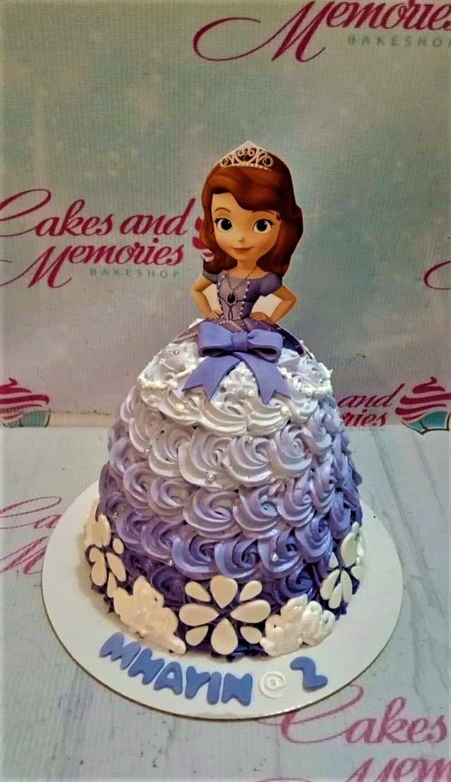 Elegant Girl Dress Cake – Creme Castle