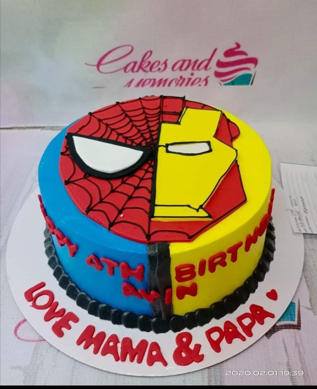 Spider-Man Number Cake — Delicious Sweets Bakeshop