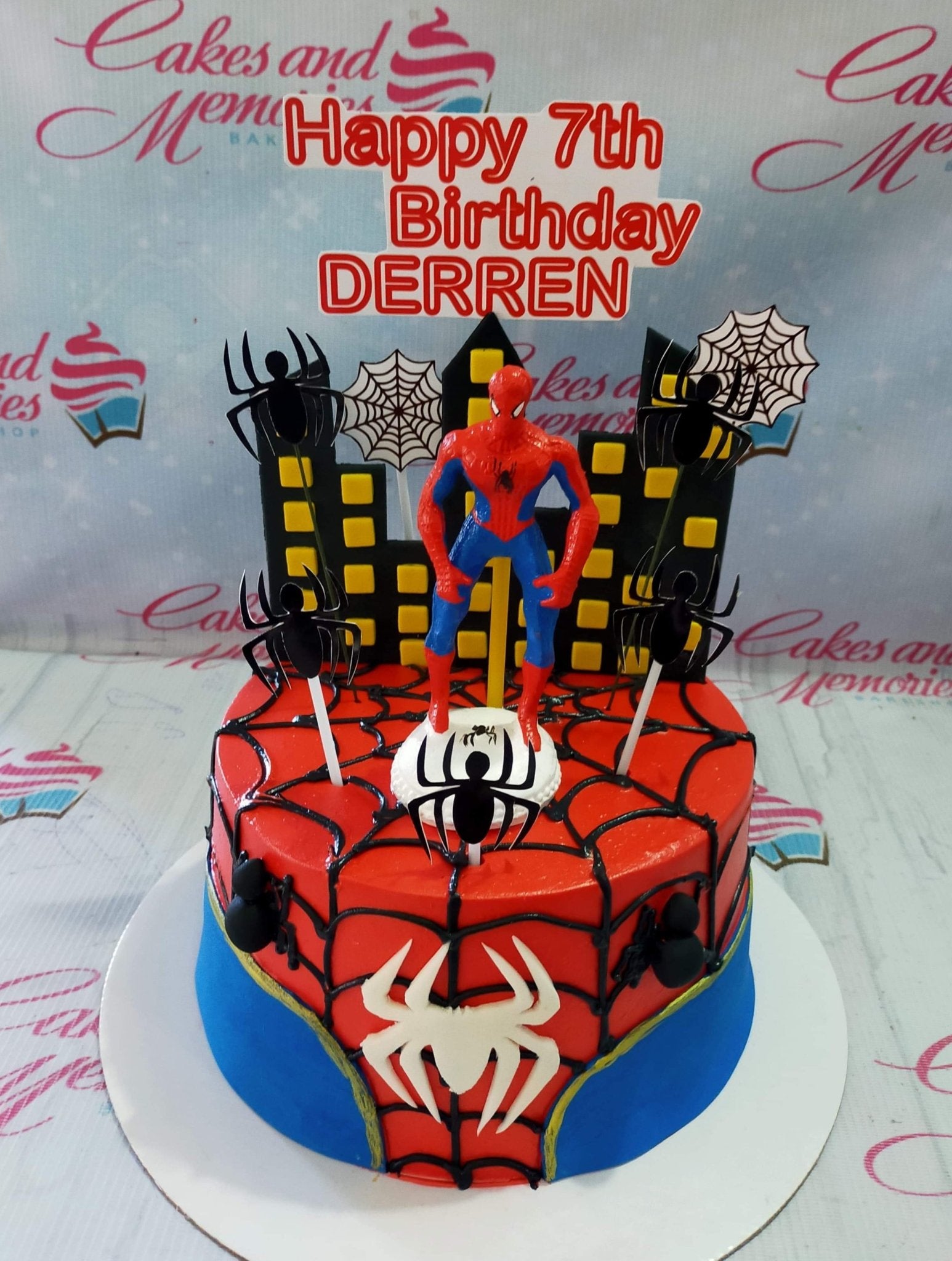 numbercake #spidermanthemecake Number 3 Cake | Spider Man Theme Cake | kids  Birthday Cake - YouTube
