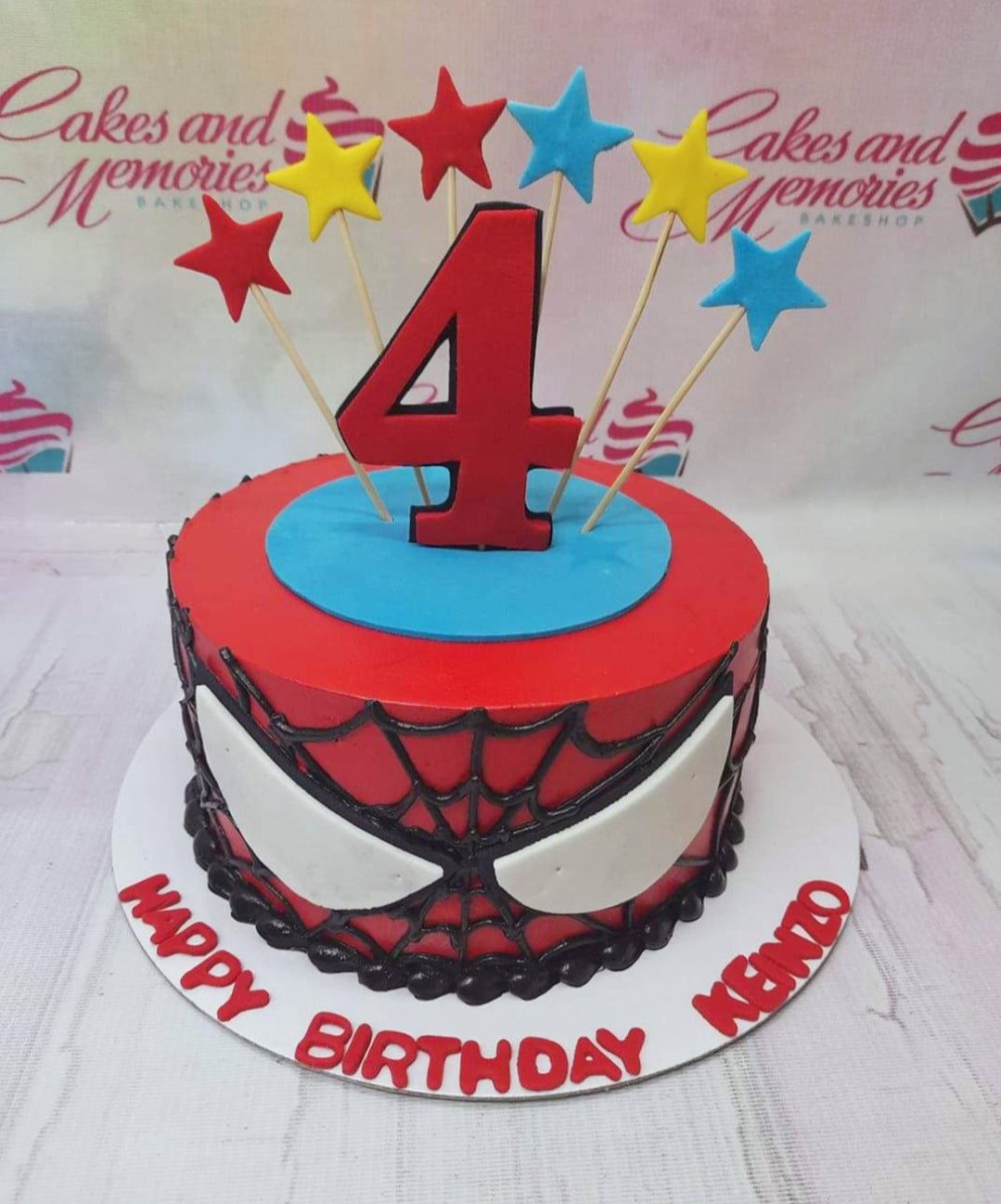 Double layer Spider-Man theme cake 5 kg chocolate