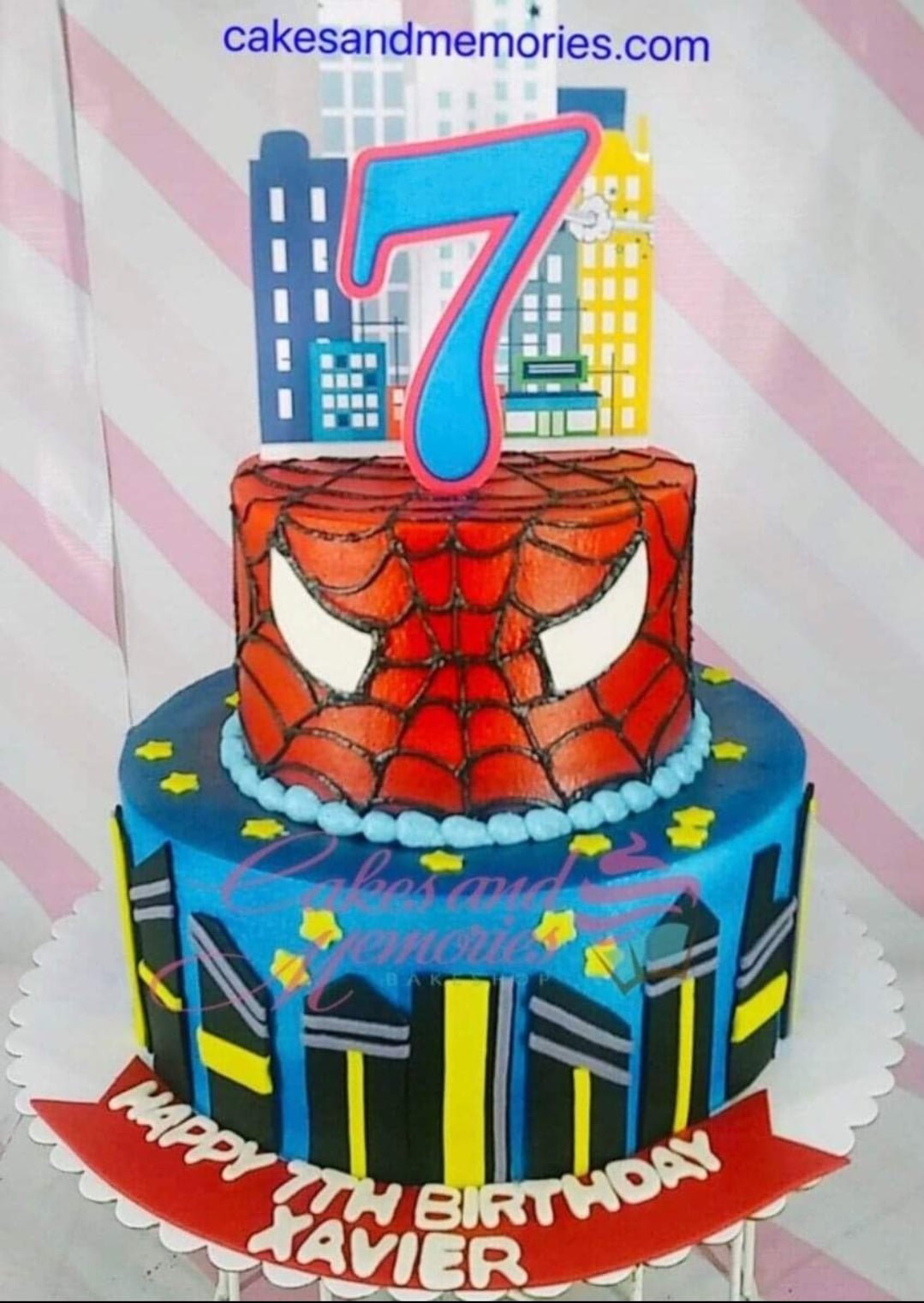Spiderman Inspired Cake