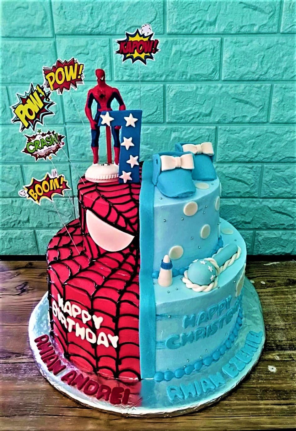 Customized spider man theme cake # buttercream frosting # praline n cream  flavour Make Your Event Even More Memorable with our… | Instagram
