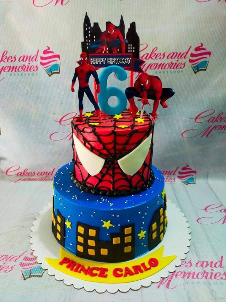 ❤ Spiderman ❤ Cute Design Fresh Cream Cake #paulineshomemademalacca | Spiderman  cake, Pretty cakes, Kids birthday