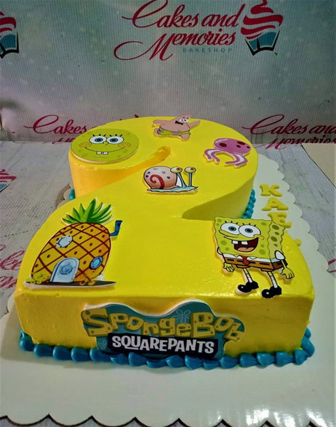 Spongebob Cake - 5110 – Cakes and Memories Bakeshop