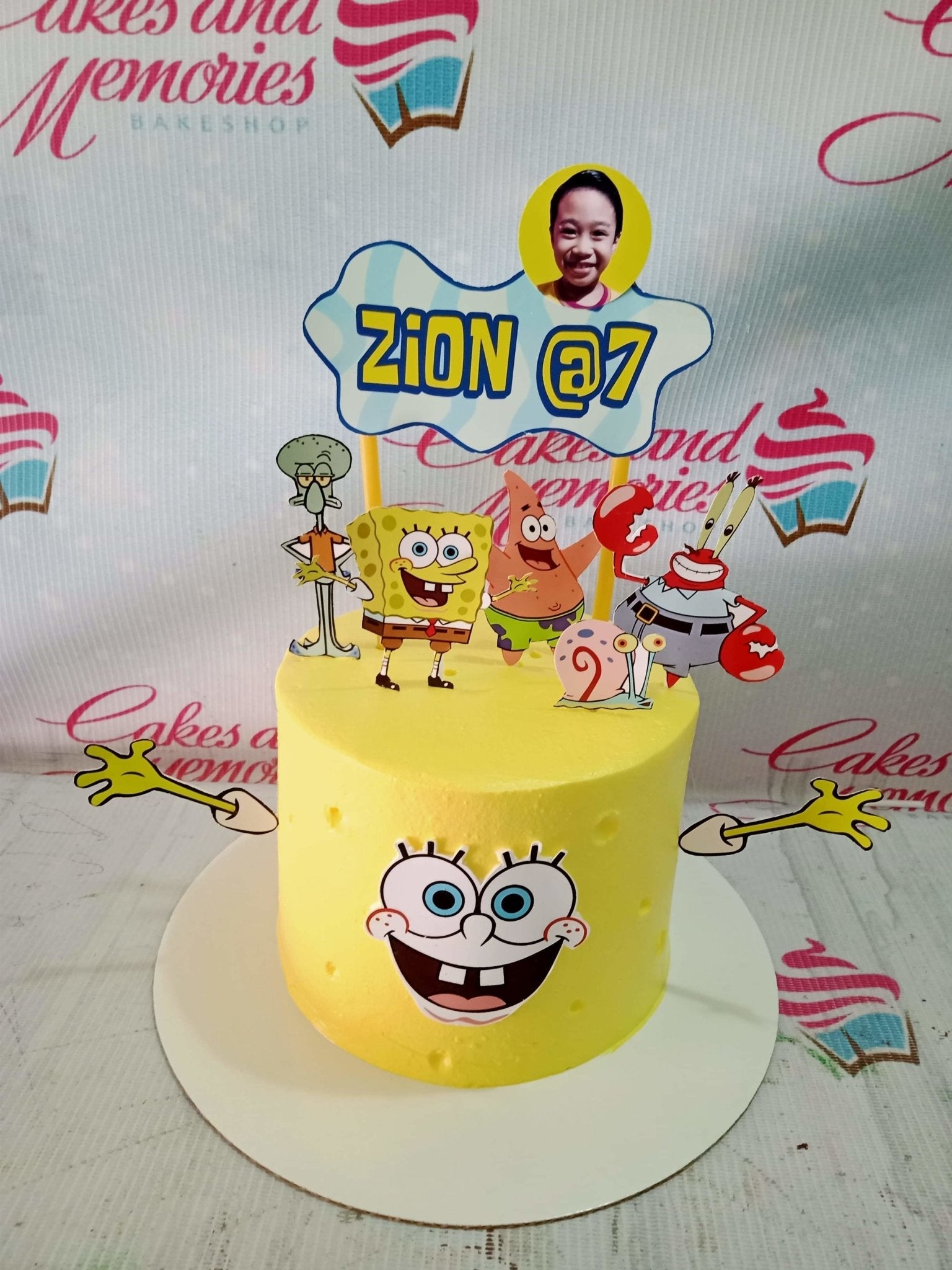 spongebob birthday cake