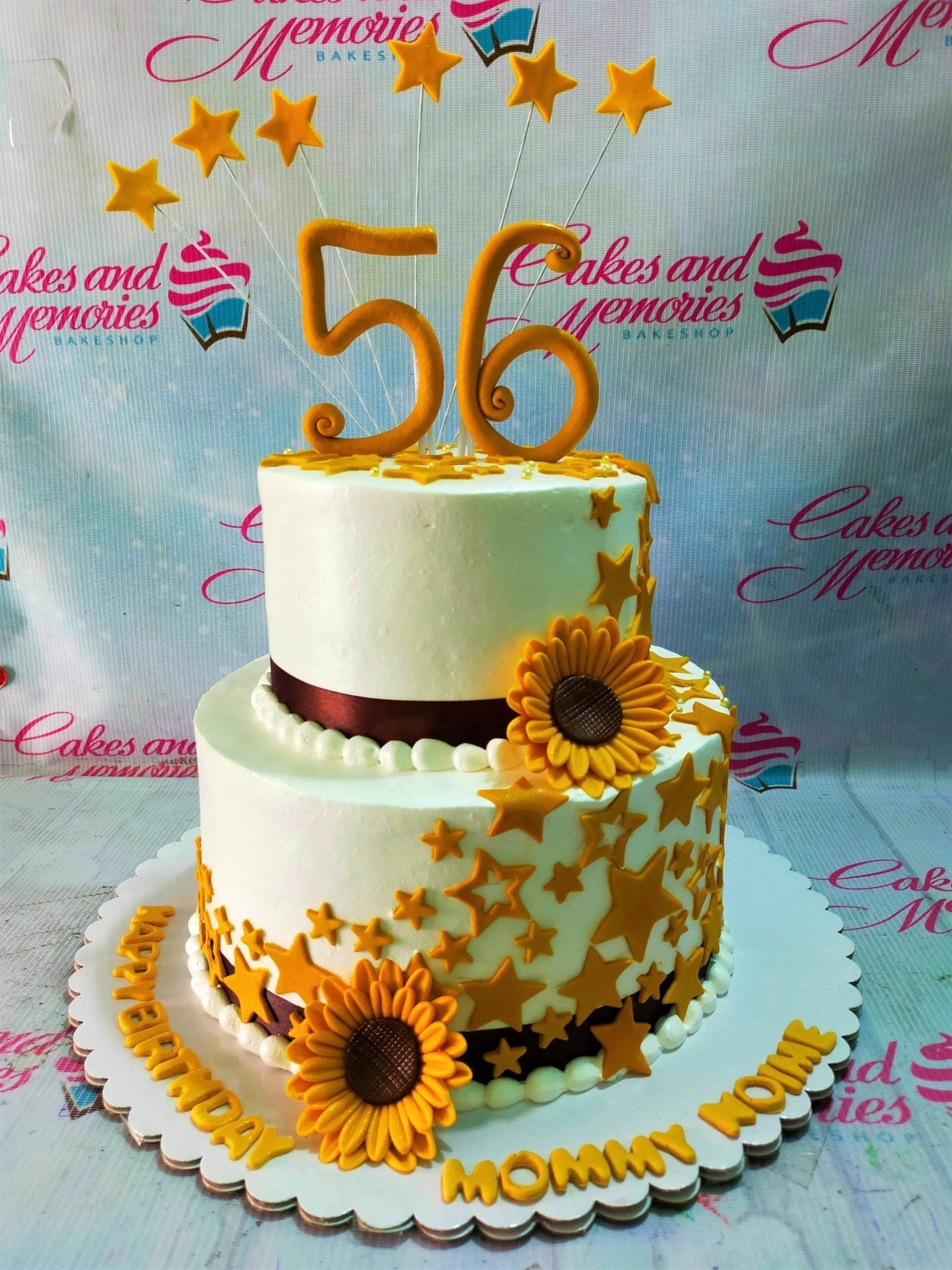 Sunflower Cake | Sunflower Themed Cake | Order Custom Cakes in Bangalore –  Liliyum Patisserie & Cafe
