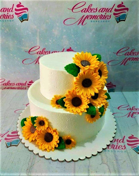 Sunflower Cake - 1118 – Cakes and Memories Bakeshop
