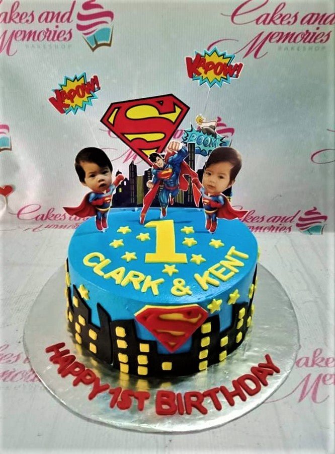 Overloaded Superman Topper Cake - Ovenfresh