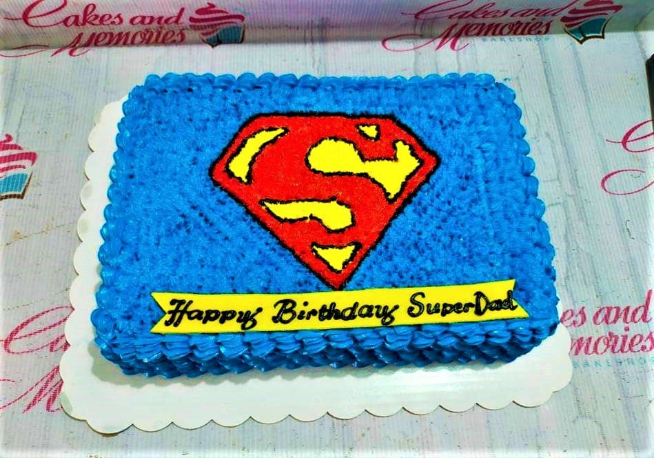 Superman Cake - 1113 – Cakes and Memories Bakeshop