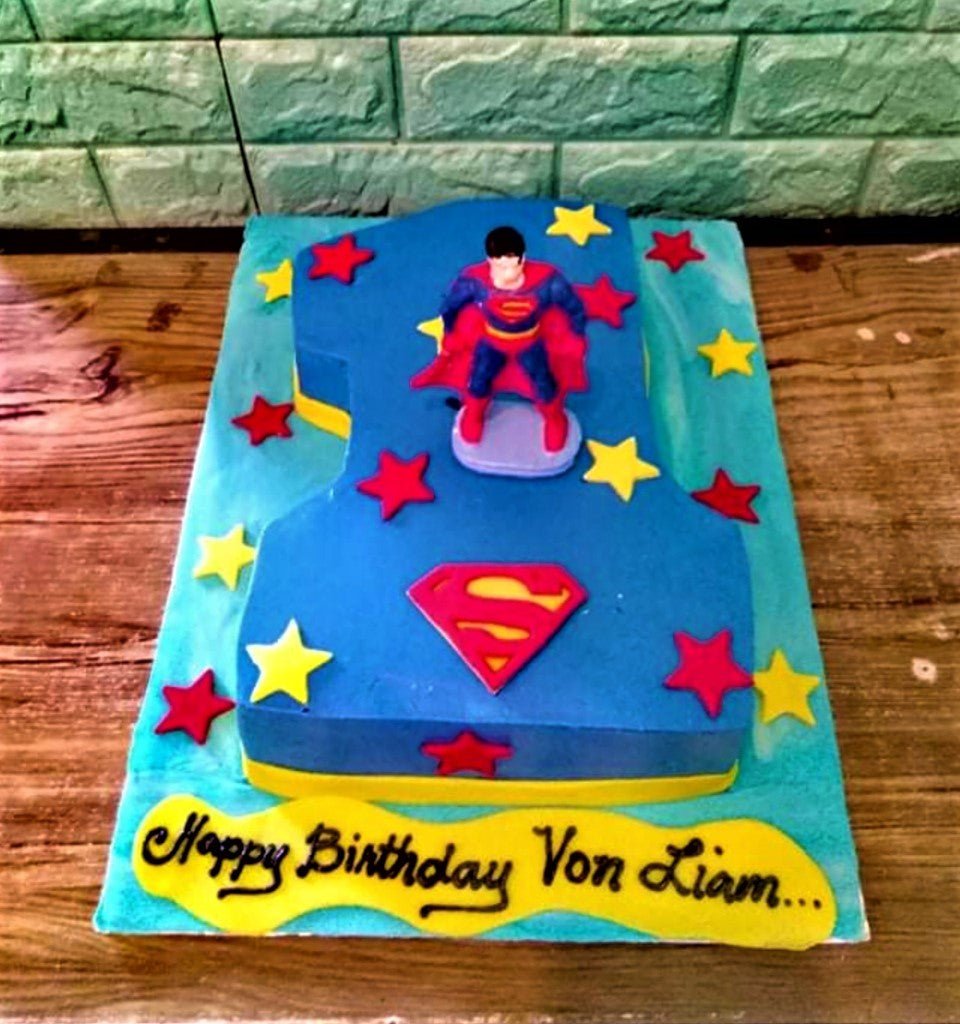 Superman Cake - 1105 – Cakes and Memories Bakeshop