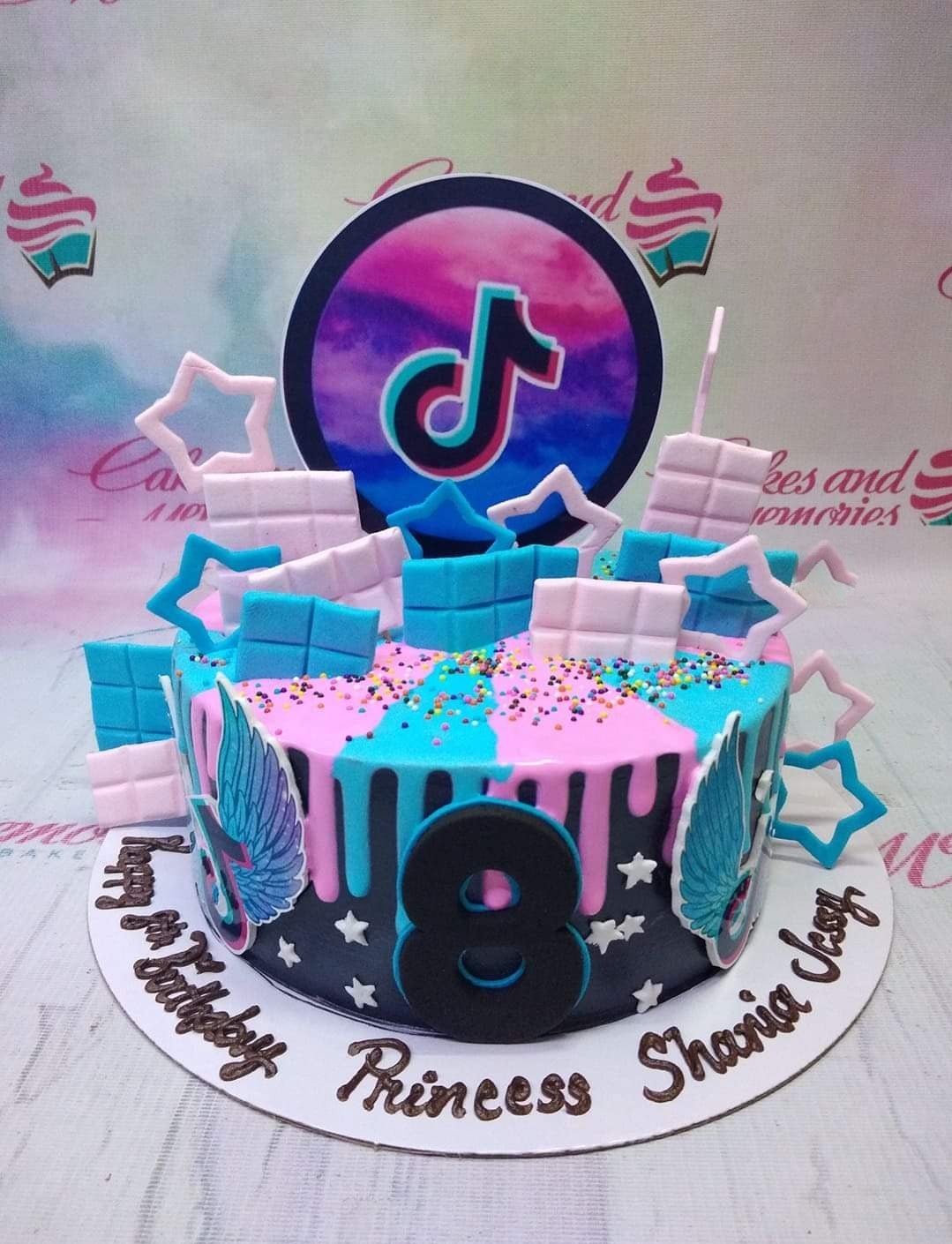 Order a personalised TIK TOK birthday cake online from The French Cake  Company