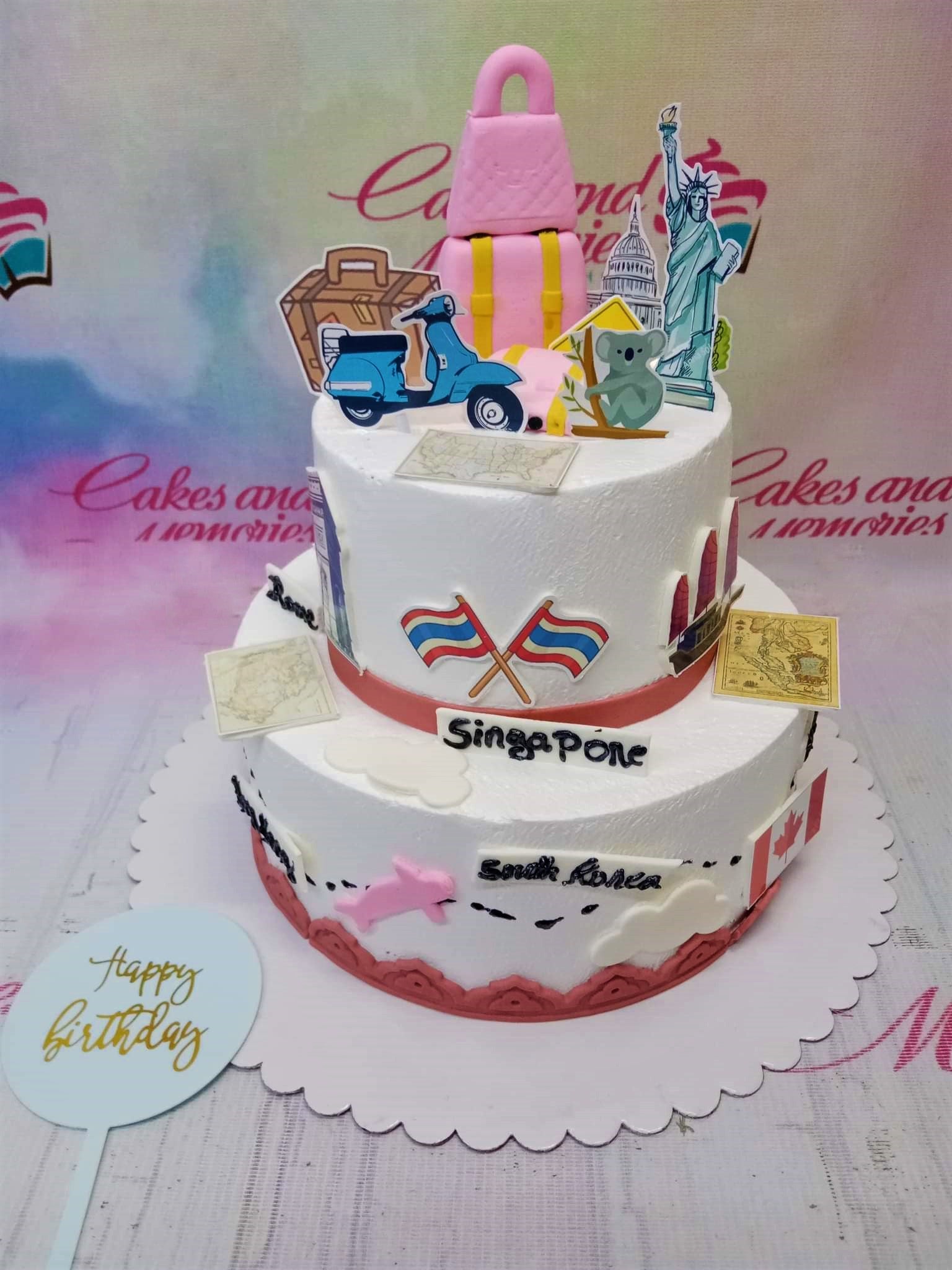 Travel Around the World Cake - Bake a Wish by Walter