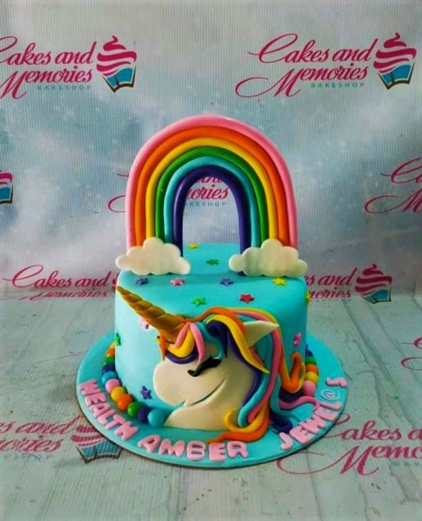 Unicorn Fondant Cake - Customized | Buy Unicorn Fondant Cake Online