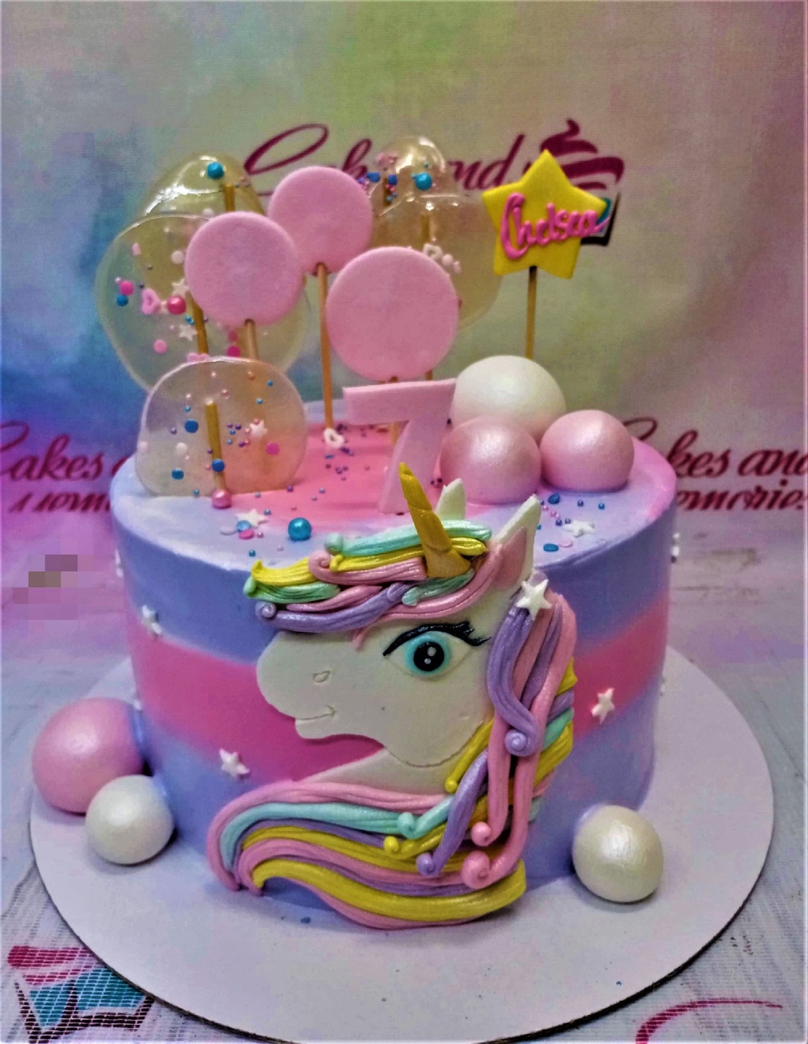 Buy/Send Space Unicorn Fondant Cake | The Cakery Shop