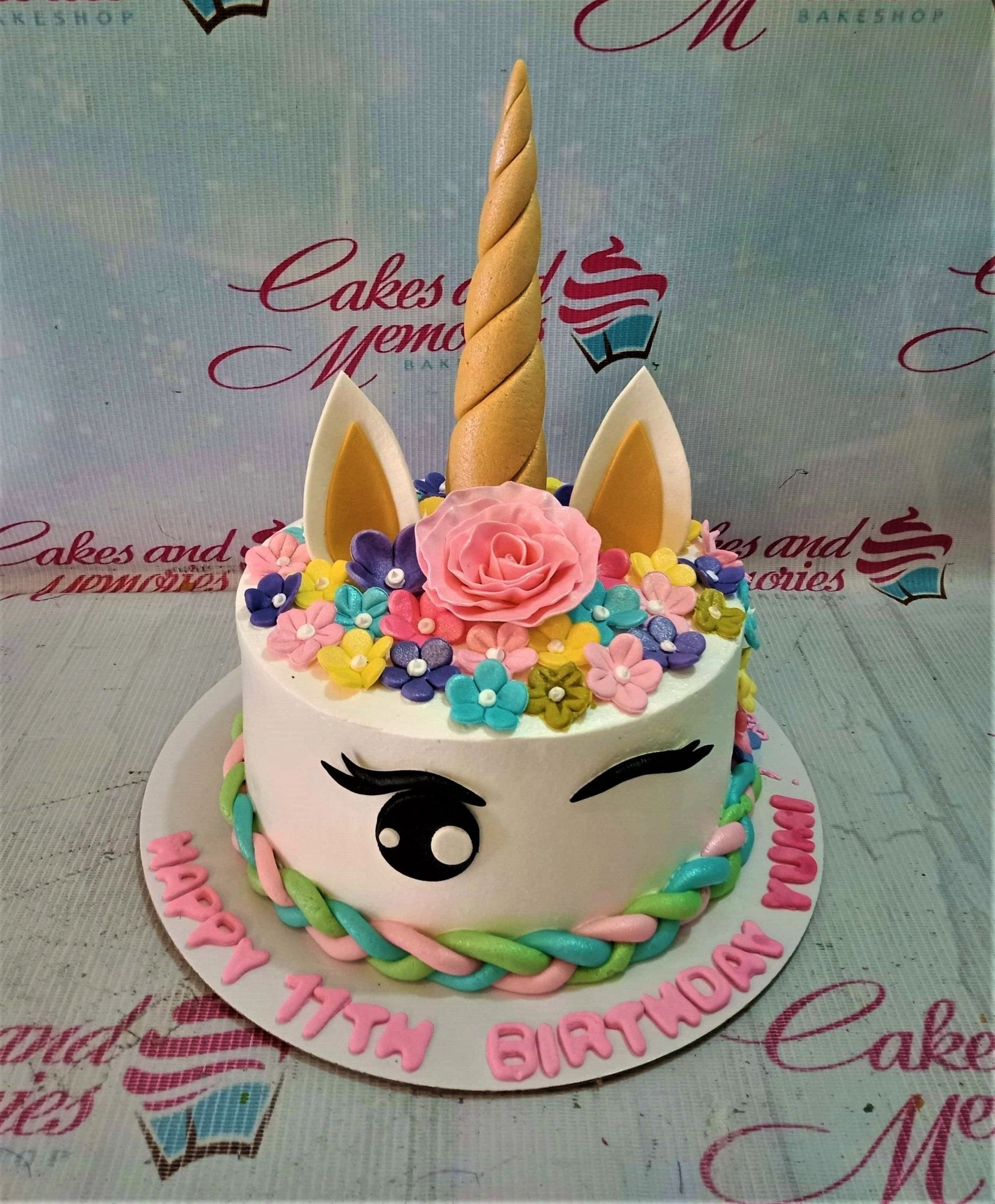 Two Tier Unicorn cake | Order Theme Cakes by Kukkr Cakes