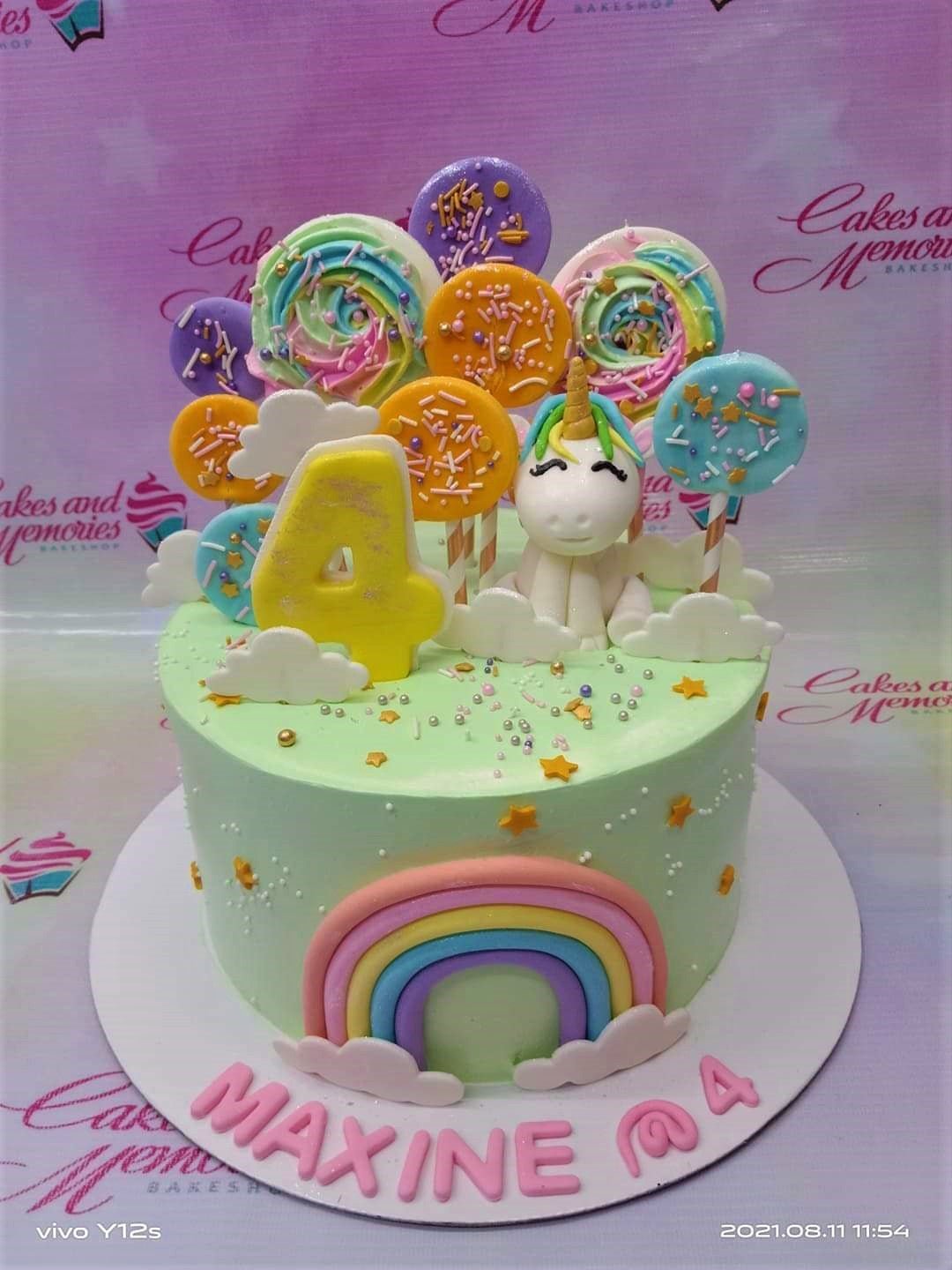 Unicorn Theme Girls Birthday Cake 107 - Cake Square Chennai | Cake Shop in  Chennai