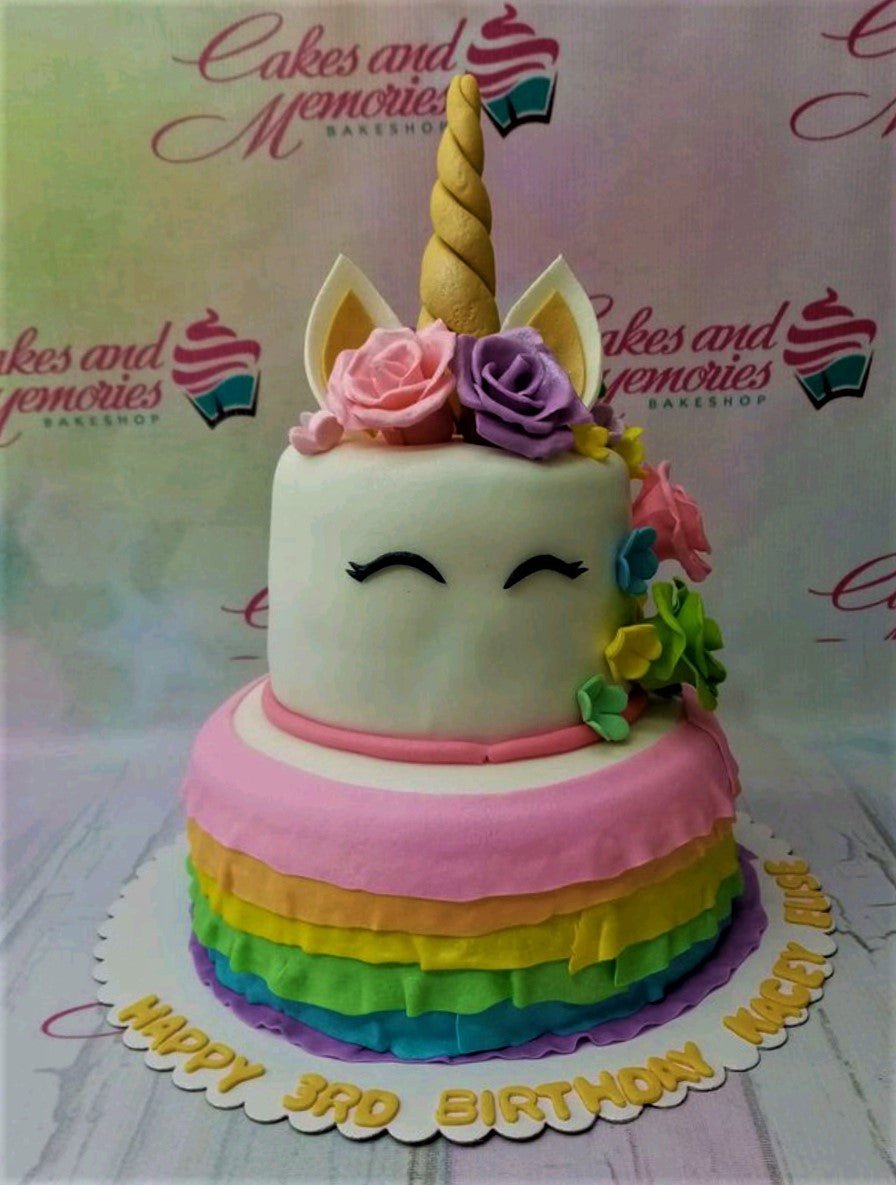 Unicorn Fondant Cake - LE PETIT EMPIRE Designer Cakes