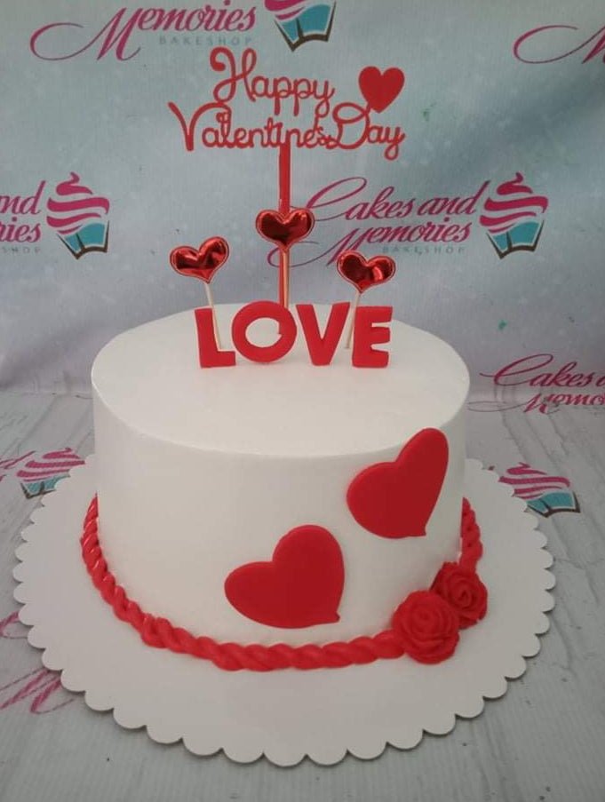Valentine's Day Heart Cake